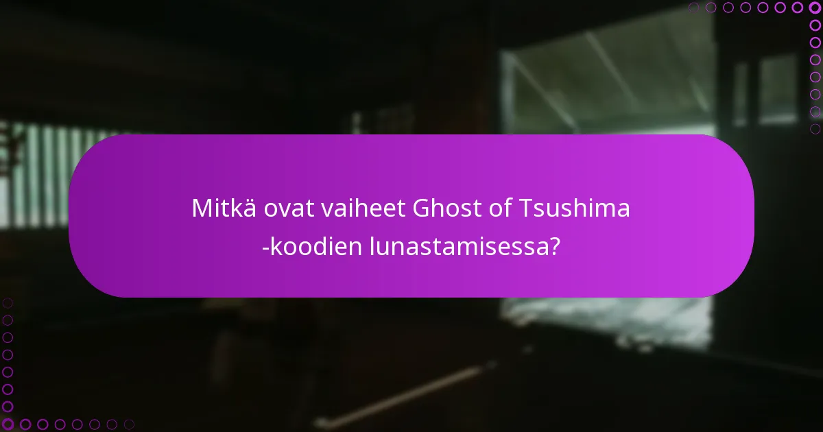 Kuinka hallita oikeuksiani Ghost of Tsushima -pelissä?